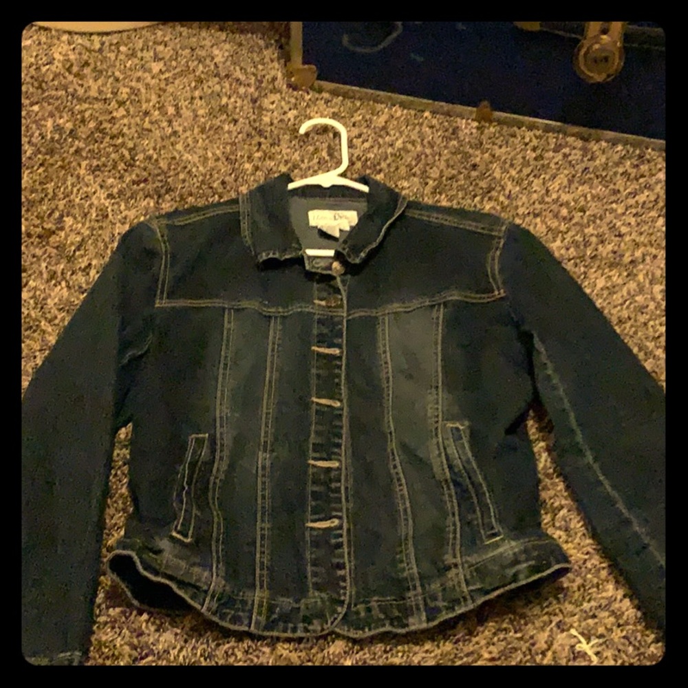 Dark blue jean jacket